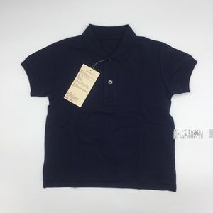MUJI Boys Navy Polo Shirt Size 100/56
